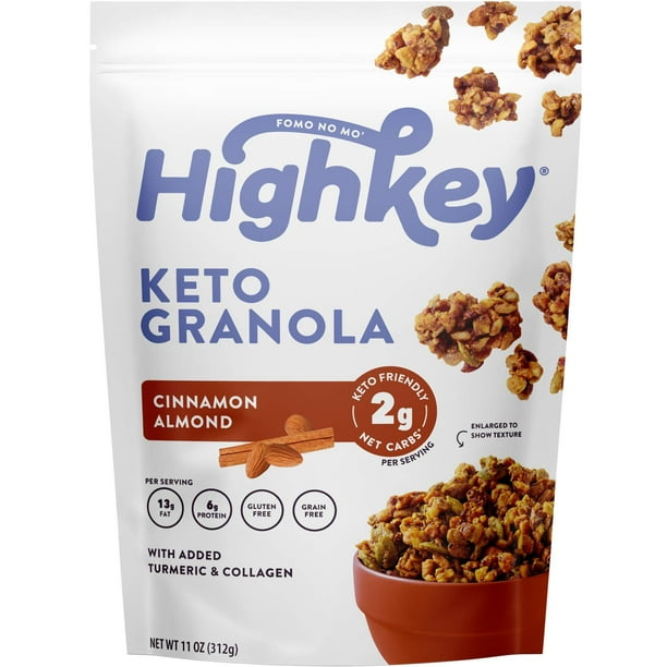 HighKey Snacks Keto Food Low Carb Granola - Cereal Snack - Paleo