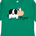 thumbnail image 4 of Inktastic Moo Says the Cow Boys or Girls Long Sleeve Toddler T-Shirt, 4 of 5
