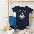 thumbnail image 4 of Classic Video Game Mega Man RockMan Romper Boys or Girls Infant Baby Brisco Brands 12M, 4 of 6