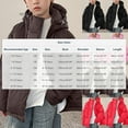 thumbnail image 2 of Boys Girls Winter Hooded Puffer Jackets Solid Quilted Jackets Coat 2026 Warm Long Sleeve Full Zip coat with Pockets, 2 of 5