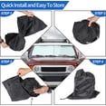 thumbnail image 6 of Windshield Sunshade Compatible with Toyota FJ Cruiser 2007-2021, Folding Car Sun Shade for Front Window 1PCS, 6 of 7