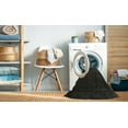 thumbnail image 2 of Ahgly Company Machine Washable Indoor Round Contemporary Charcoal Black Area Rugs, 5' Round, 2 of 7