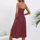 thumbnail image 4 of Sexy Vestido de Verano Colgando Correa Dividida Impresa Cuello Redondo, Vestido Fluido Y Casual, 4 of 6