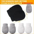 thumbnail image 3 of 9 Pairs Newborn Baby Mittens, Unisex Cotton Gloves for 0-6 Months, No Scratch Infant Toddler Gloves, 3 of 5