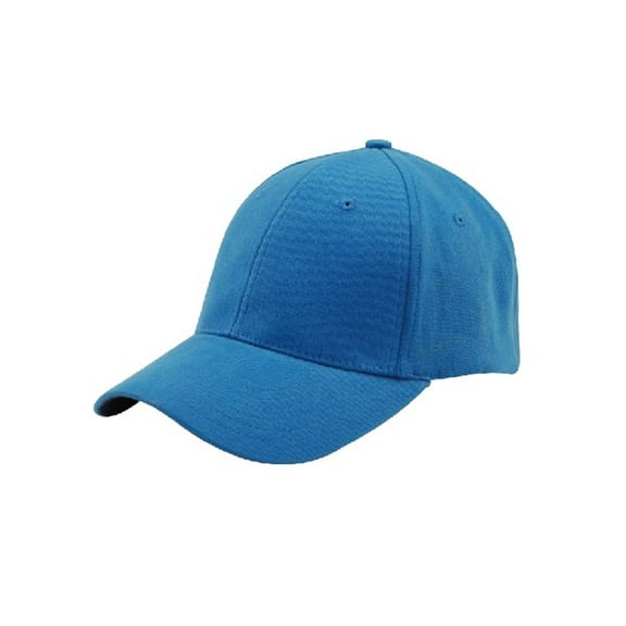 Mega Flex Low Profile Structured Brushed Twill Fitted Cap - Blue