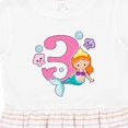thumbnail image 4 of Inktastic I Am 3 Years Old Birthday with Mermaid Girls Toddler Dress, 4 of 5