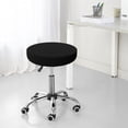 thumbnail image 7 of Bingfone14 Inch Padded Round Bar Stool Cover Cushion With Elastic Fabric Round Chair Seat - Black, 7 of 7