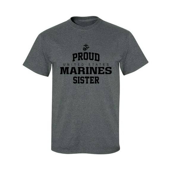 Proud Marines SISTER Adult Short Sleeve T-shirt
