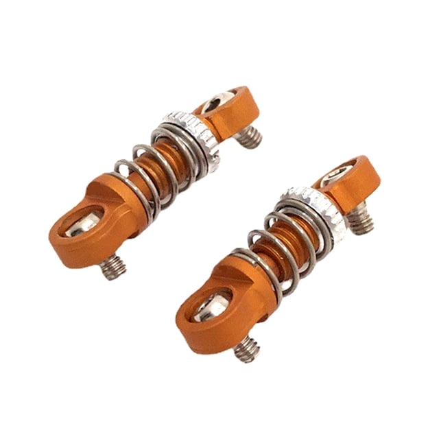 Vogacara Paquete de 2 amortiguadores 1:28 Control remoto oruga coche simulación amortiguador modificación reparación piezas reemplazo para MINI-Q9 Kits de construcción modelo Oro Vogacara FN011030-03