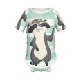 thumbnail image 2 of Balery Cute Raccoon Pattern Baby Climbing Clothes Infant Bodysuit Cute Infant Bodysuit Baby Romper-9M, 2 of 7