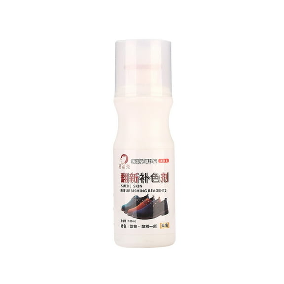 Qaailabf Colorless Liquid Shoe Polish for Leather and Faux Suede, 100ml All-Purpose Cleaner and Conditioner with Sponge Applicator, Renews and Protects Shoes, Bags, and Accessories
