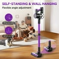 thumbnail image 6 of 55-70KPA 3-Speed Cordless Stick Vacuum | 45Min Runtime, Detachable Battery, LED Floor Brush | Lightweight Handheld for Pet Hair, Carpets, Floors, 6 of 15