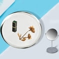 thumbnail image 3 of Bandeja de servir, organizador de baño, redondo, de acero inoxidable, 28 cm (11 pulgadas), decorativo Plata, 3 of 9
