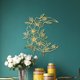thumbnail image 1 of Calcomanía De Pared Crescent Hollow Flower 3D Acrílico Espejo Adhesivo de pared Calcomanías para el hogar (Oro), 1 of 4