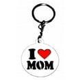 thumbnail image 2 of RABARIKAA White Wooden I Love Mom & I Love Dad Keychain - Set of 2, 2 of 8