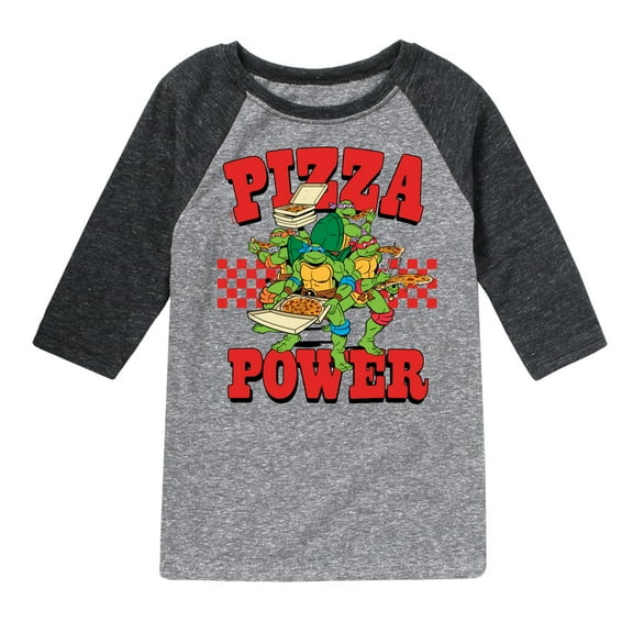 Teenage Mutant Ninja Turtles - Pizza Power - Toddler And Youth Raglan Graphic T-Shirt