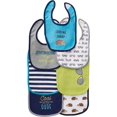 thumbnail image 2 of Hudson Baby Infant Boy Cotton Bibs 7pk, Hedgehog, One Size, 2 of 4
