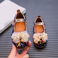 thumbnail image 6 of Otqutp Holiday Baby Girls Footwear Fashion Autumn Girls Casual Shoes Flat Lightweight Sequins Bow Cute Shiny Dress Shoes 1-6 Years, 6 of 7