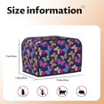 thumbnail image 5 of Pofeuu Paint Butterflies Print Universal Two Slice Toaster Cover,Dust Cover, Toaster Cover Bread Machine Cover Fits for Most Standard 2 Slice Toasters, 5 of 7