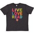 thumbnail image 3 of Inktastic Live Love Read Youth T-Shirt, 3 of 5
