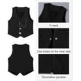thumbnail image 4 of ZOEREA Boys Suit Formal Dress Clothes Big Boy Wedding Outfit Vest+Pants+Dress Shirt+Chain+Adjustable Tie 6-10Y, 4 of 4