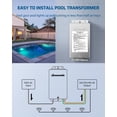 thumbnail image 4 of Transformador de luz para piscina DEWENWILS de 300 W, 120 V AC a 12 V/13 V/14 V, 4 of 7