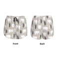 thumbnail image 3 of Balery winter Snowflake beer Pantalones cortos deportivos para mujer con forro y dos bolsillos, elásticos, para entrenamiento, gimnasio, yoga-Large, 3 of 7