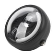 thumbnail image 4 of Retro Headlamp 6in Motorcycle LED Headlight Vintage Angel Eyes Universal Replacement For Cruiser Choppers Cafe Bobber, 4 of 8