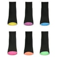 thumbnail image 7 of Just Me 6 Pair Women's Spacedye Heel and Toe Half Cushioned Low Cut Socks - Mens - Male, 7 of 7
