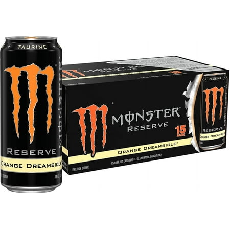 Monster Energy Reserve Orange Dreamsicle  Energy Drink  16 Ounce (Pack of 15)