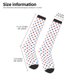thumbnail image 2 of Fotbe Red Blue Polka Dots Calcetas Divertidas Estampadas para Hombre y Mujer, Calcetas de Algodón hasta la Rodilla para Caminar, Correr, Enfermería y Embarazo, 2 of 6