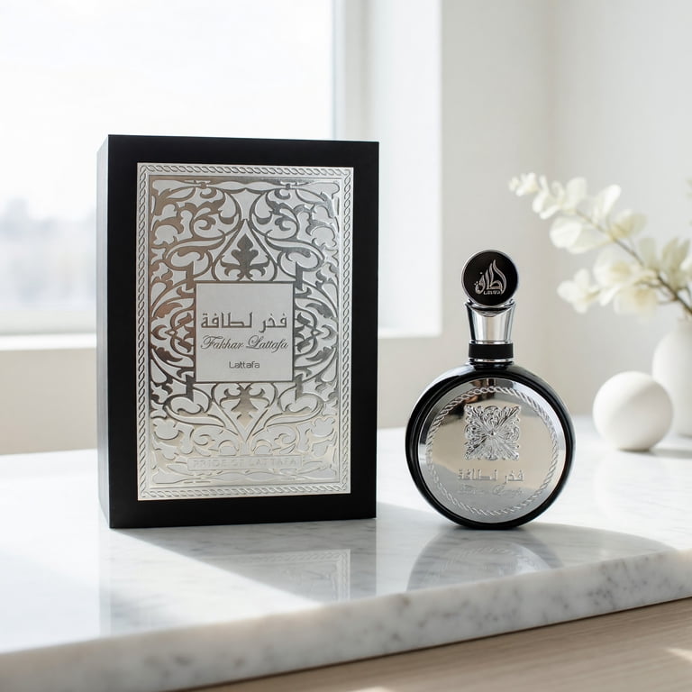 LATTAFA Fakhar EDP Spray 3.4 oz For Men, Amberwood, Ginger