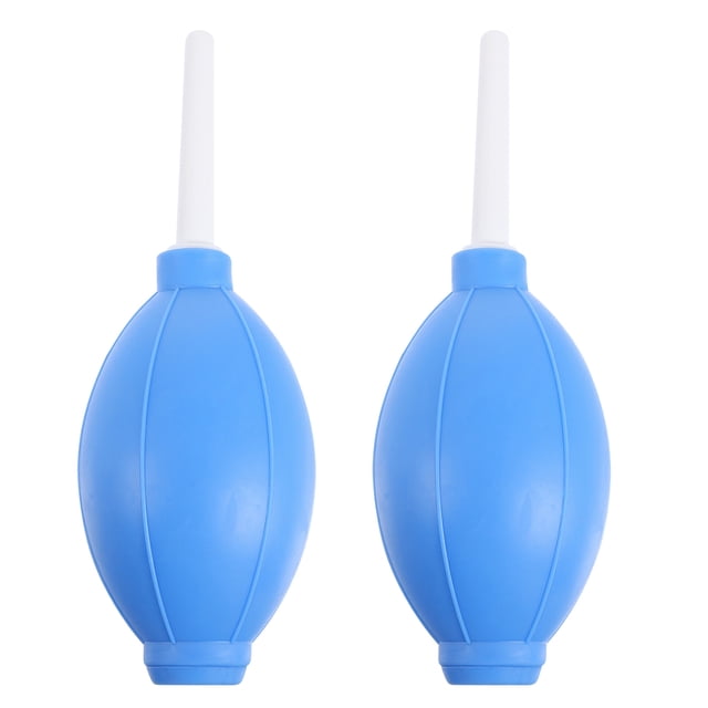 OULII Back to School 2pcs dust remover Air Blower Ball Blue Silicone for Cleaning Sensitive Areas