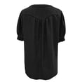 thumbnail image 6 of Womens Plus Size Shirts Oversized Tshirts for Women Casual Denim V Neck Short Sleeve Button Down Shirt Plus Size Tops Black L, 6 of 6