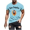 thumbnail image 1 of Tauxra T-Shirts à Manches Courtes pour Hommes, T-Shirt Graphique Respirant à Col Rond pour Tenue Décontractée et Sportive, Chandail Léger avec Design Imprimé, 1 of 5