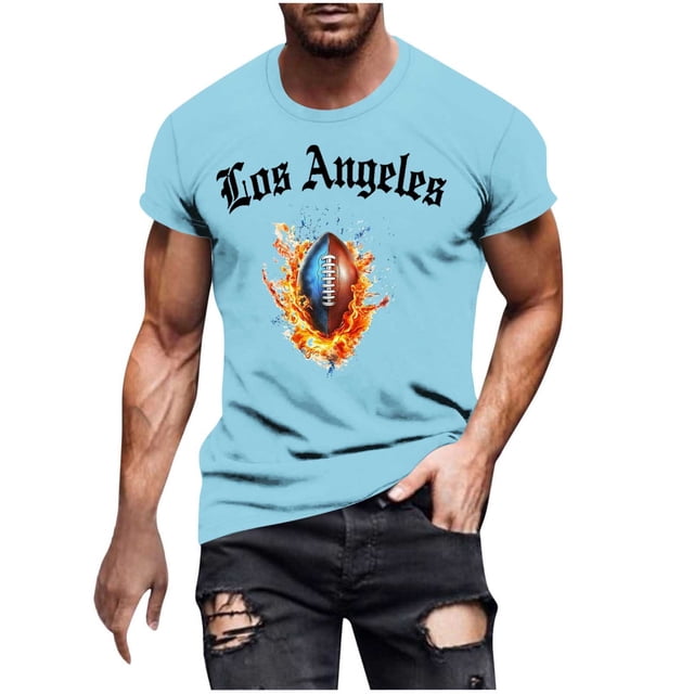 Tauxra T-Shirts à Manches Courtes pour Hommes, T-Shirt Graphique Respirant à Col Rond pour Tenue Décontractée et Sportive, Chandail Léger avec Design Imprimé