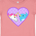 thumbnail image 4 of Inktastic Unicorn and narwhal cute couple Boys or Girls Baby T-Shirt, 4 of 5