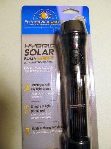 HybridLight Solar Powered With Battery Backup Model 40 Flashlight 
