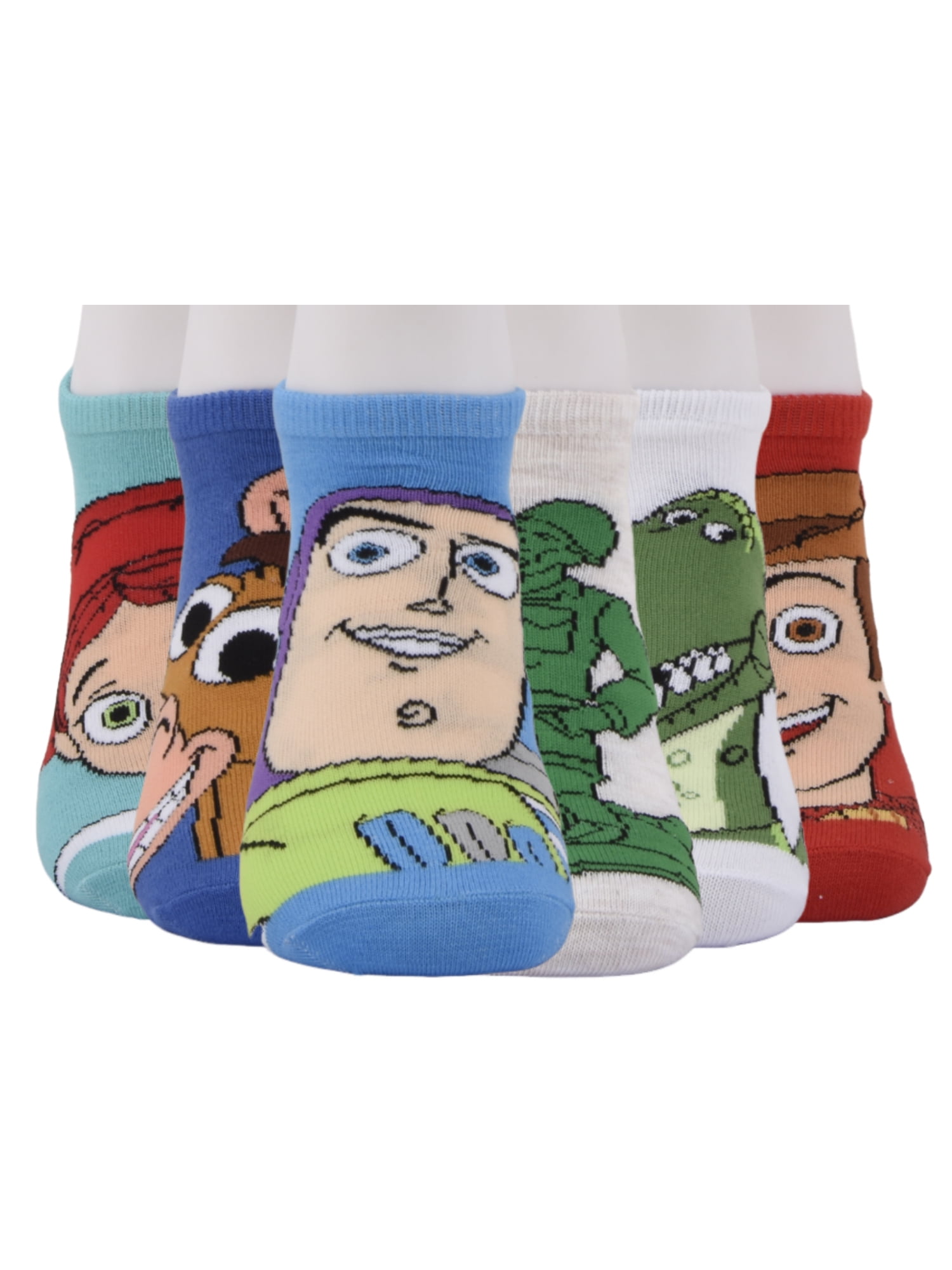 Toy Story No Show Socks, 6-Pack, Sizes S Boys