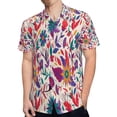 thumbnail image 4 of High Quality Hawaiian Shirts for Men Short Sleeve Aloha Beach Shirt Floral Summer Casual Button Down Shirts Blouses 7FJN6G, 4 of 7