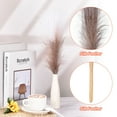 thumbnail image 4 of Uxcell Faux Pampas Grass, Boho Decor for Home Decoration Artificial Tall Fluffy Stems Wedding Flower Party Vase Arrangement Brown, 4 of 6