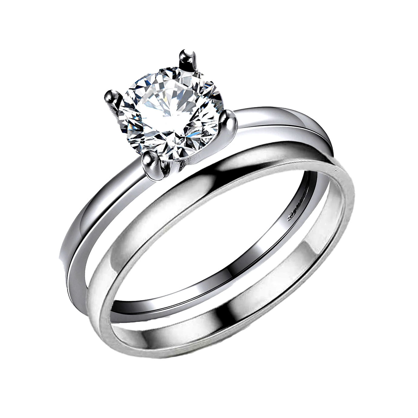 1.85 Emerald Deep Black Natural Onyx VVS1 Promise Bridal Wedding Engagement Classic Designer Ring Solid 14k White Gold