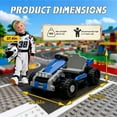 thumbnail image 3 of 12V Kids Ride On Building Block Car with Remote Control, 2 in 1 Electric Ride On Car for Toddlers, Power Ride On Electric Vehicle with Four Wheel Suspension, Bluetooth, Ride On Toy for Boys Girls 2-4, 3 of 10