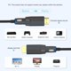 thumbnail image 4 of Cable De Fibra Óptica Hdmi Desmontable 8K Cable Hdmi 2.1 De 100 Pies/30 M De Largo En Pared Con Conectores Micro Hdmi Duales Y Hdmi Estándar Compatible Para Pc Tv Playstation4 Ps5 Xbox Series X Rtx409, 4 of 5