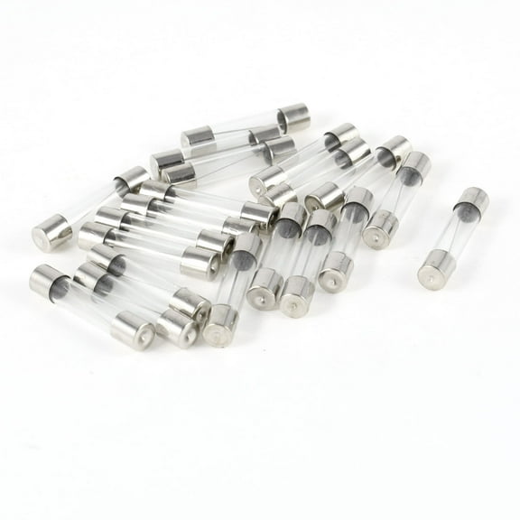 Unique Bargains 20 Pcs 6mm Dia 30mm Long Fast Blow Clear Glass Fuse 10A 250V