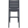 thumbnail image 4 of Luxury Commercial Living 42.5" Gray Solid Refined Patio Bar Stool, 4 of 8