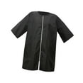 thumbnail image 2 of Delantal de uniforme de barbero, bata de peluquero canino, ligero, con cierre de cremallera Negro, 2 of 8