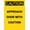 Warning Sign 4, variant on Caution Approach Door with Caution Tin Sign, 8"x12" Vintage Warning Metal Decor, Rustic Wall Art for Home Farm Bar Coffee Shop Club