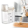 thumbnail image 2 of Rice Airtight Dry Food Storage Containers, Large Dry Food Storage Containers, BPA Free Plastic Storage Bin Dispenser with Pourable Spout, Measuring cup for Cereal, Flour and Baking Supplies, 2 of 9