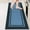 Light Blue & Navy, variant on Kitchen Rugs 24" x 70", Non-Slip Machine Washable Kitchen Runner Rugs Floor Mats, Absorbent Comfort Standing Mats for Kitchen, Sink, Laundry and Hallway, Rolled Packaging, Grayish Brown & Coffee